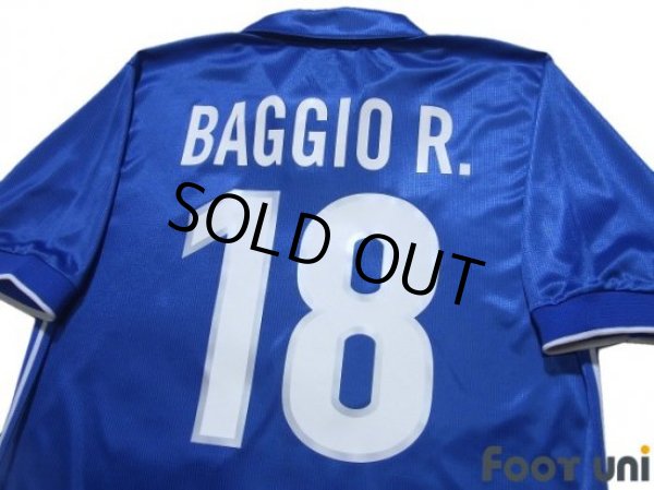 Photo4: Italy 1998 Home Shirt #18 Roberto Baggio (4)