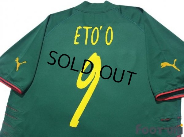 Photo4: Cameroon 2004 Home Shirt #9 Samuel Eto'o (4)