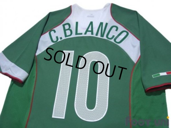 Photo4: Mexico 2004 Home Shirt #10 Cuauhtemoc Blanco (4)