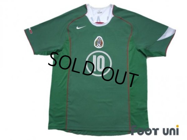 Photo1: Mexico 2004 Home Shirt #10 Cuauhtemoc Blanco (1)