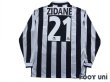Photo2: Juventus 1996-1997 Home Long Sleeve Shirt #21 Zidane (2)