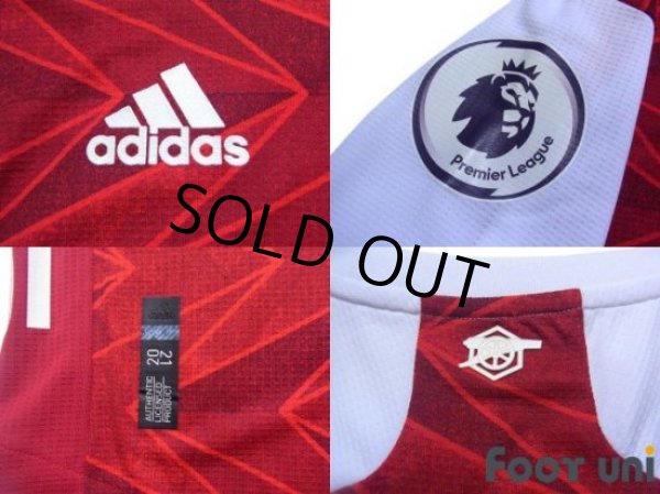 Photo7: Arsenal 2020-2021 Home Authentic Shirt #23 David Luiz Premier League Patch/Badge (7)