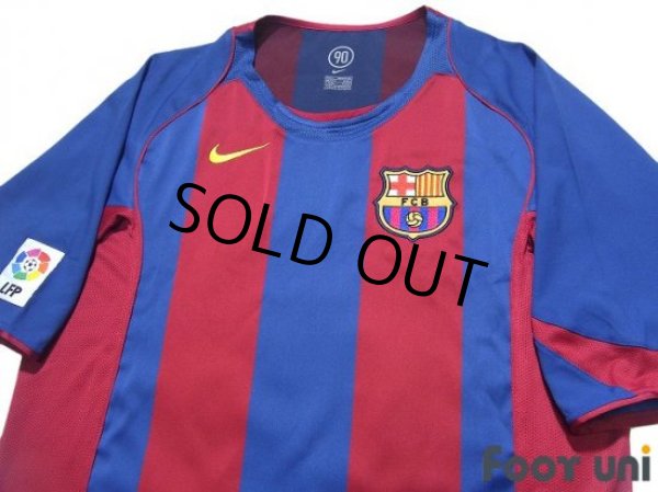 Photo3: FC Barcelona 2004-2005 Home Shirt #10 Ronaldinho LFP Patch/Badge (3)