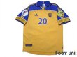 Photo1: Sweden Euro 2000 Home Shirt #20 Henrik Larsson UEFA Euro 2000 Patch/Badge Fair Play Patch/Badge (1)