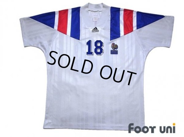 Photo1: France 1992 Away Shirt #18 Eric Cantona (1)