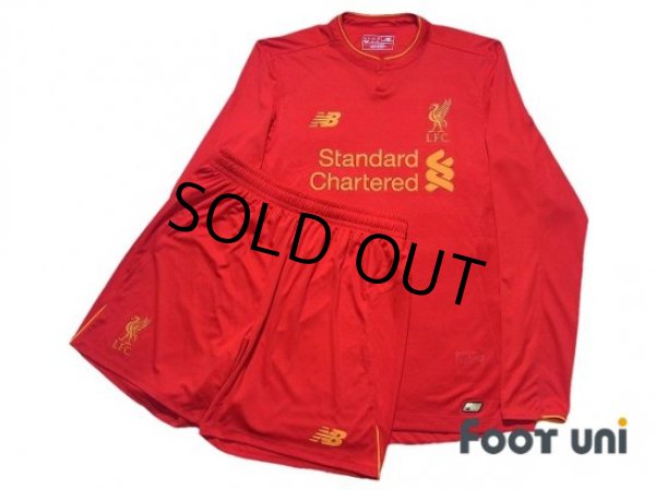 Photo1: Liverpool 2016-2017 Home Long Sleeve Shirt and Shorts Set (1)