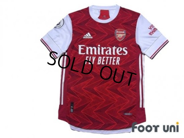 Photo1: Arsenal 2020-2021 Home Authentic Shirt #23 David Luiz Premier League Patch/Badge (1)