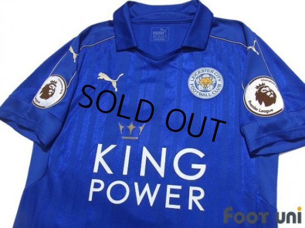 Photo3: Leicester City 2016-2017 Home Shirt #9 Vardy Premier League Patch/Badge (3)