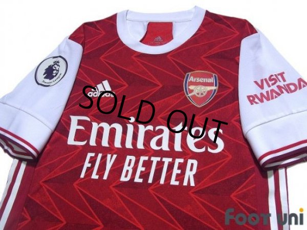 Photo3: Arsenal 2020-2021 Home Authentic Shirt #23 David Luiz Premier League Patch/Badge (3)