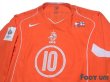 Photo3: Netherlands Euro 2004 Home Authentic Long Sleeve Shirt #10 Van der Vaart (3)