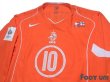 Photo3: Netherlands Euro 2004 Home Authentic Long Sleeve Shirt #10 Van der Vaart (3)