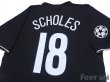 Photo4: Manchester United 2003-2005 Away Shirt #18 Scholes Champions League Patch/Badge (4)