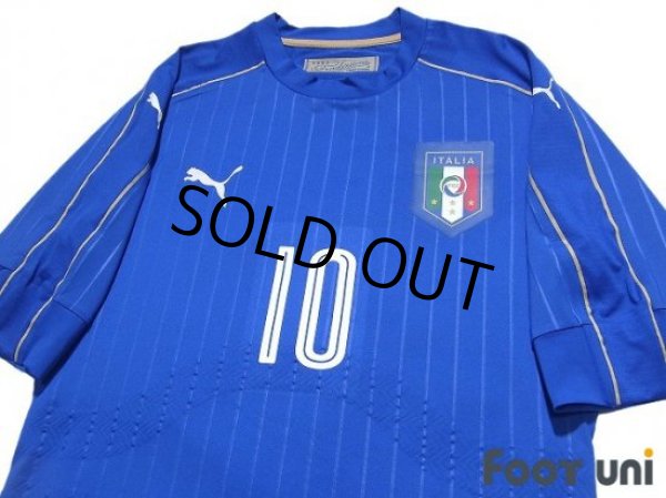 Photo3: Italy 2016 Home Authentic Shirt #10 Marco Verratti (3)