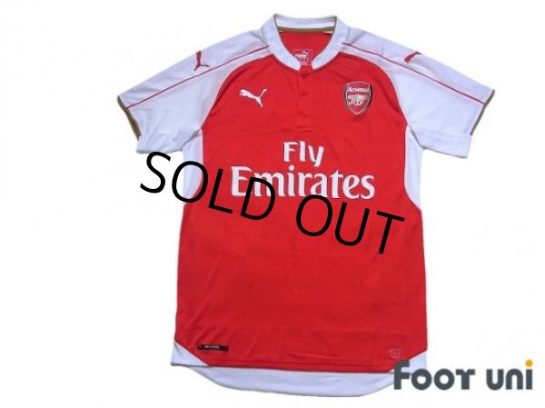 Photo1: Arsenal 2015-2016 Home Shirt w/tags (1)