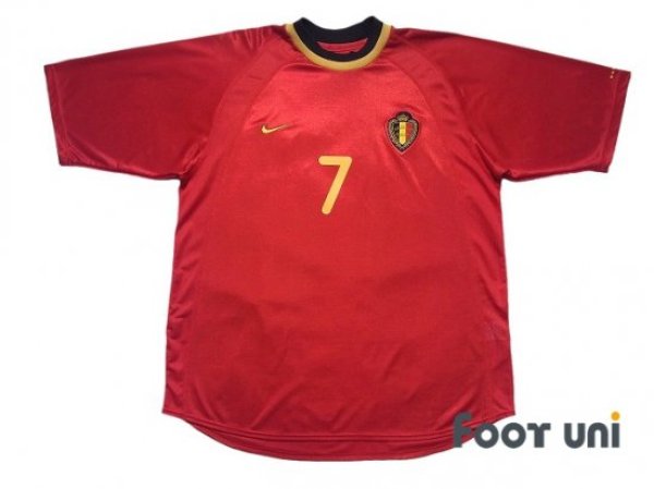 Photo1: Belgium Euro 2000 Home Shirt #7 Wilmots (1)