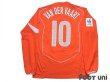 Photo2: Netherlands Euro 2004 Home Authentic Long Sleeve Shirt #10 Van der Vaart (2)