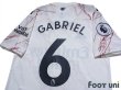 Photo4: Arsenal 2020-2021 Away Authentic Shirt #6 Gabriel Premier League Patch/Badge (4)