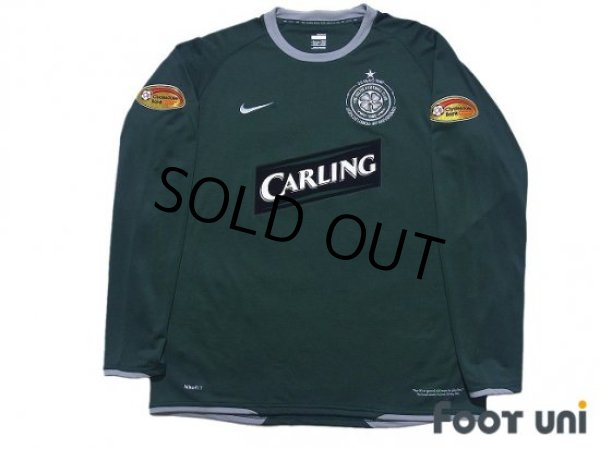 Photo1: Celtic 2007-2008 Away Long Sleeve Shirt #25 Shunsuke Nakamura Clydesdale Bank Patch/Badge (1)