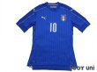 Photo1: Italy 2016 Home Authentic Shirt #10 Marco Verratti (1)