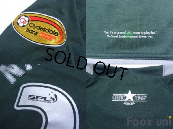 Photo7: Celtic 2007-2008 Away Long Sleeve Shirt #25 Shunsuke Nakamura Clydesdale Bank Patch/Badge (7)