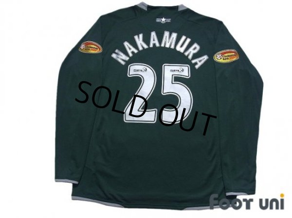 Photo2: Celtic 2007-2008 Away Long Sleeve Shirt #25 Shunsuke Nakamura Clydesdale Bank Patch/Badge (2)