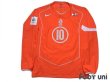 Photo1: Netherlands Euro 2004 Home Authentic Long Sleeve Shirt #10 Van der Vaart (1)