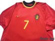 Photo3: Belgium Euro 2000 Home Shirt #7 Wilmots (3)