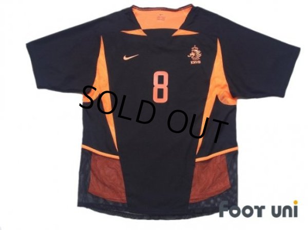 Photo1: Netherlands 2002 Away Authentic Shirt #8 Davids (1)