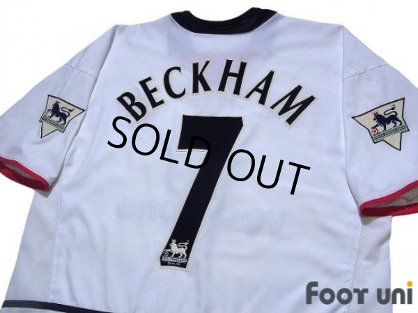 Photo4: Manchester United 2002-2003 Away Shirt #7 Beckham The F.A. Premier League Patch/Badge (4)