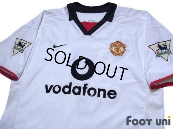Photo3: Manchester United 2002-2003 Away Shirt #7 Beckham The F.A. Premier League Patch/Badge (3)