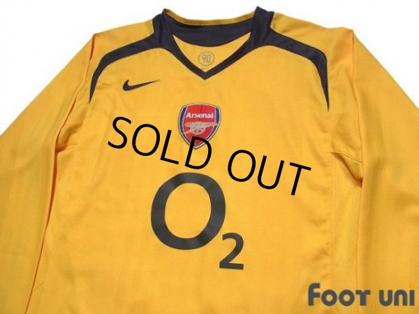 Photo3: Arsenal 2005-2006 Away Long Sleeve Shirt (3)