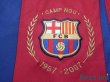 Photo6: FC Barcelona 2007-2008 Home Long Sleeve Shirt #10 Ronaldinho LFP Patch/Badge 50th anniversary of Camp Nou (6)