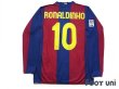 Photo2: FC Barcelona 2007-2008 Home Long Sleeve Shirt #10 Ronaldinho LFP Patch/Badge 50th anniversary of Camp Nou (2)