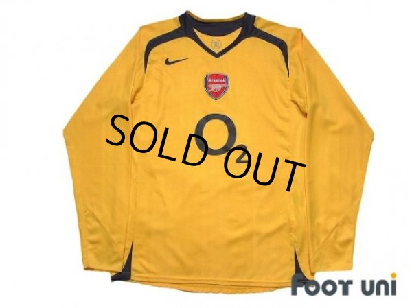 Photo1: Arsenal 2005-2006 Away Long Sleeve Shirt (1)