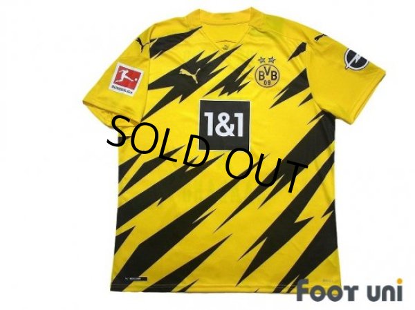 Photo1: Borussia Dortmund 2020-2021 Home Shirt #9 Haaland Bundesliga Patch/Badge w/tags (1)