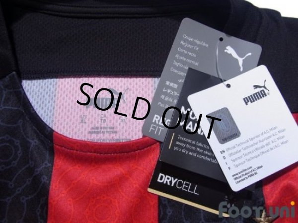 Photo5: AC Milan 2020-2021 Home Shirt #11 Ibrahimovic Serie A Tim Patch/Badge w/tags (5)