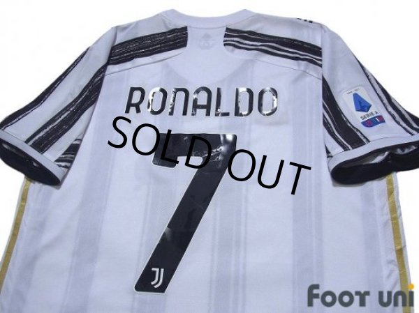 Photo4: Juventus 2020-2021 Home Shirt #7 Ronaldo Serie A Tim Patch/Badge w/tags (4)