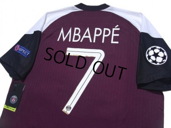 Photo4: Paris Saint Germain 2020-2021 3rd Shirt #7 Mbappe Champions League Patch/Badge w/tags (4)