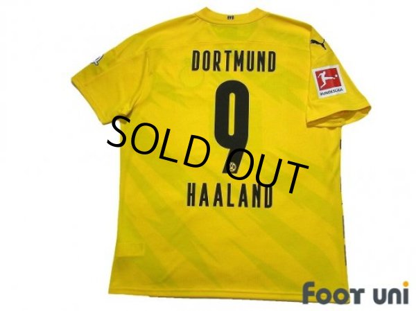 Photo2: Borussia Dortmund 2020-2021 Home Shirt #9 Haaland Bundesliga Patch/Badge w/tags (2)