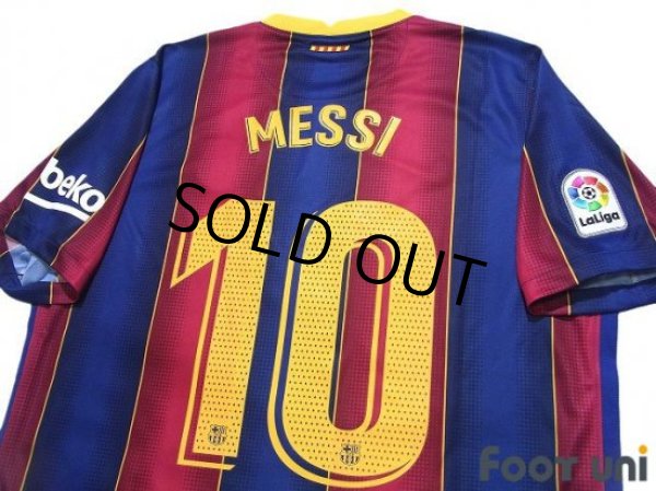 Photo4: FC Barcelona 2020-2021 Home Shirt #10 Messi La Liga Patch/Badge w/tags (4)