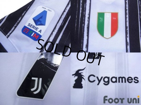 Photo7: Juventus 2020-2021 Home Shirt #7 Ronaldo Serie A Tim Patch/Badge w/tags (7)