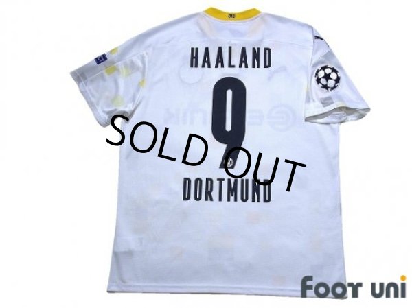 Photo2: Borussia Dortmund 2020-2021 Away Shirt #9 Haaland Champions League Patch/Badge w/tags (2)