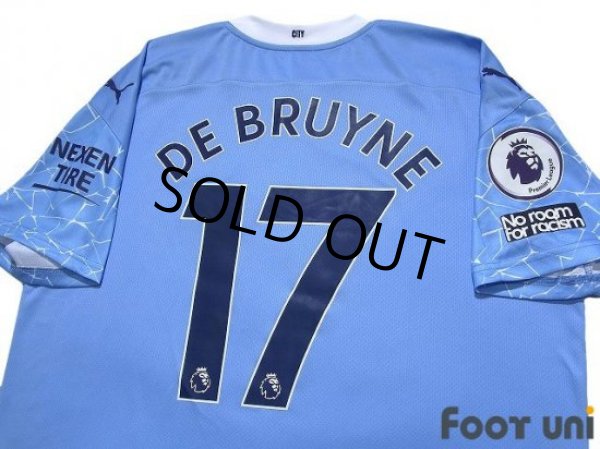 Photo4: Manchester City 2020-2021 Home Shirt #17 Kevin De Bruyne Premier League Patch/Badge w/tags (4)