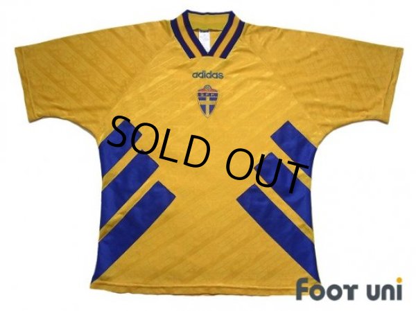 Photo1: Sweden 1994 Home Shirt (1)