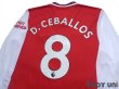 Photo4: Arsenal 2019-2020 Home Long Sleeve Shirt #8 Dani Ceballos (4)