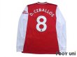 Photo2: Arsenal 2019-2020 Home Long Sleeve Shirt #8 Dani Ceballos (2)