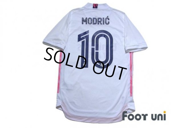 Photo2: Real Madrid 2020-2021 Home Authentic Shirt and Shorts Set #10 Modric (2)