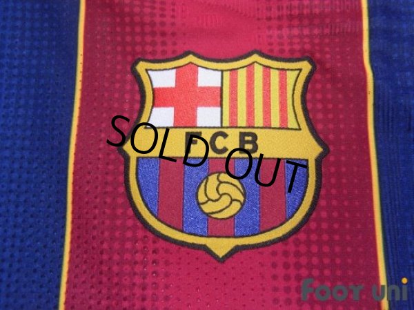Photo6: FC Barcelona 2020-2021 Home Authentic Shirt #10 Messi Champions League Patch/Badge (6)