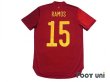 Photo2: Spain 2020 Home Authentic Shirt and Shorts Set #15 Sergio Ramos (2)