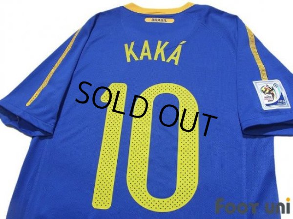 Photo4: Brazil 2010 Away Shirt #10 Kaka FIFA World Cup South Africa 2010 Patch/Badge w/tags (4)